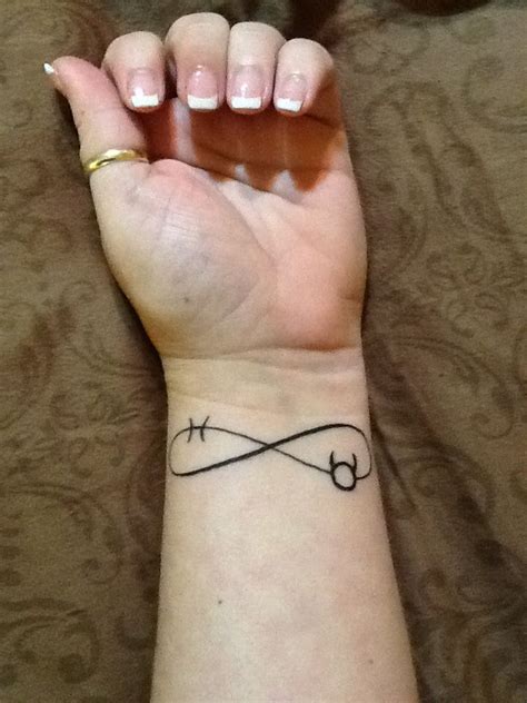 Pisces And Taurus Infinity Tattoo