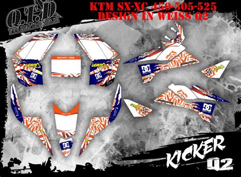 Scrub Dekor Kit Atv Ktm Sx Xc Graphic Kit Kicker B Ebay