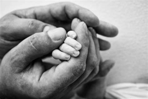 170 Baby Human Hand Holding Hands Black And White Stock Photos