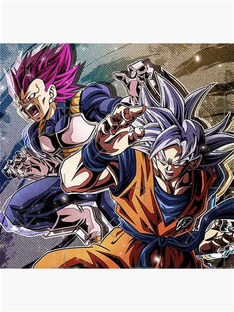 Goku Ultra Instinct And Vegeta Ultra Ego Poster For Sale By