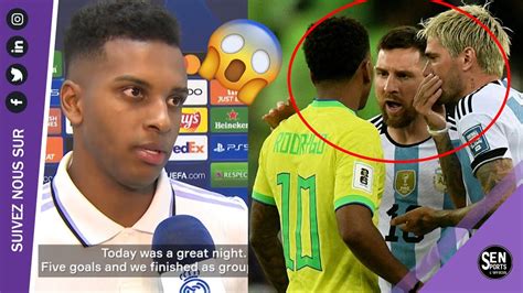 Quand Le Real Madrid Interdit Rodrygo De Parler De Messi Youtube