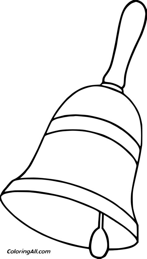 Bell With A Handle Image For Kids Coloring Pages Coloring Cool