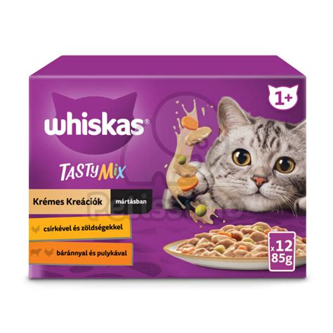 WHISKAS Tasty Mix Creamy Creations Nassfutter Auswahl Katze