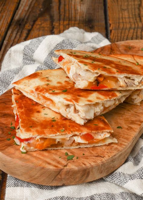 Chicken Fajita Quesadilla Barefeet In The Kitchen