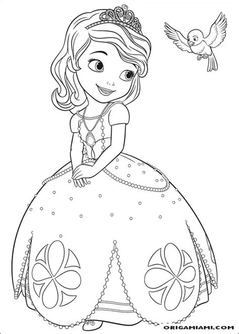 Desenho Princesinha Sofia Origamiami