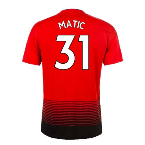 Manchester United 2018 19 Home Shirt Very Good Matic 31 Classic