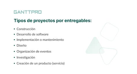 Tipología de proyectos para una gestión eficaz