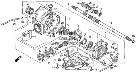 Honda Recon Rear Axle Diagram