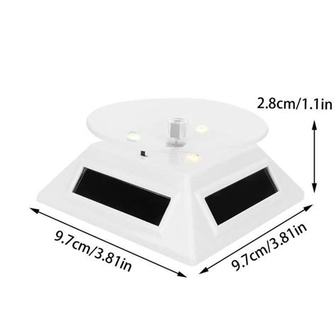 Drfeify Présentoir rotatif Présentoir de platine tournante à énergie