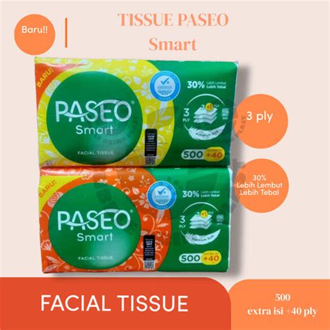 Promo Tissue Paseo Smart Facial Ply Premium Soft Ply Sheet