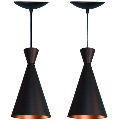 Kit 3 Pendentes Luminaria Tom Dixon Preto E Cobre Extra Extra