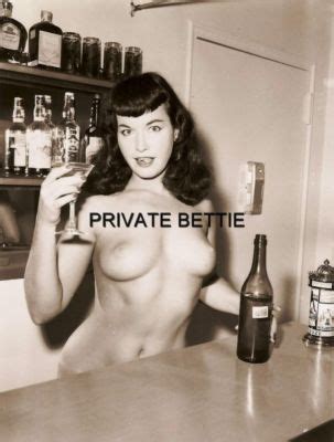 Bettie Page X B W Nude Photo Bar Betty Antique Price Guide