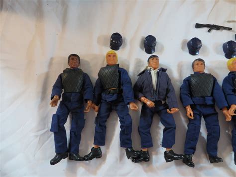 Swat Swat Team Van 7 Action Figures 1970s Toy Lot Ljn Tv Show