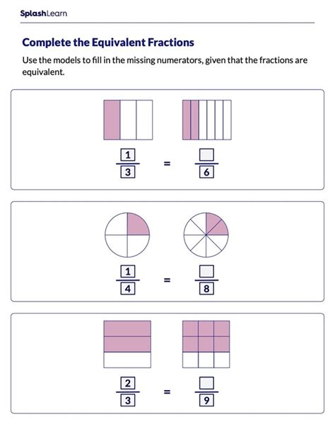 3rd Grade Comparing Fractions Worksheets