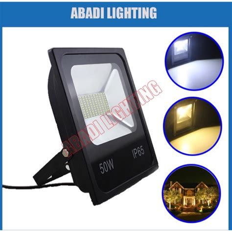 Jual LAMPU SOROT LED FLOOD LIGHT 50W TEMBAK TAMAN FLOOD LIGHT OUTDOOR