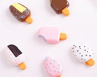 5 10 20 50pcs Kawaii Cartoon Ice Cream Cone Flatback Resin Etsy