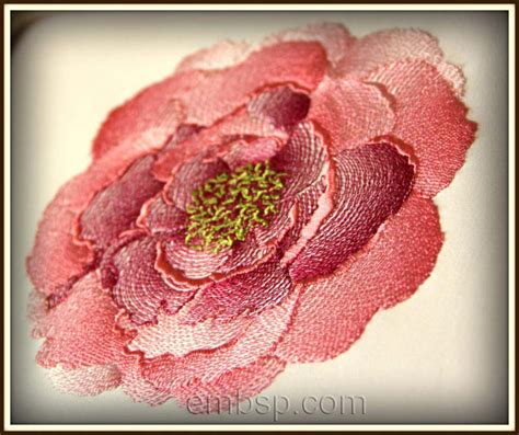 Flowers Peony Size 136 132mm Designs And Fonts Embroidery