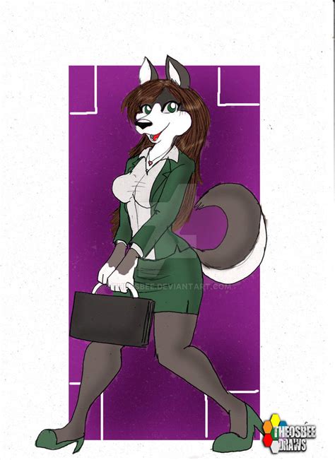 Business Husky Girl By Theosbee On Deviantart