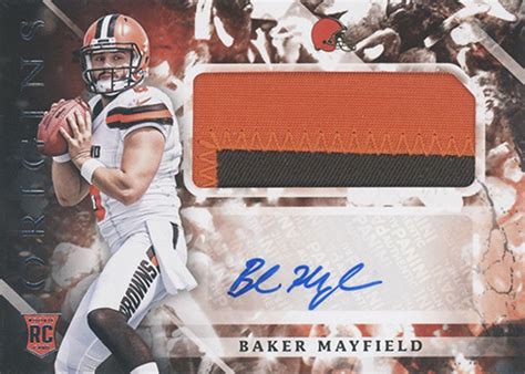 The Daily 2018 Panini Origins Baker Mayfield RC Auto Patch Beckett News