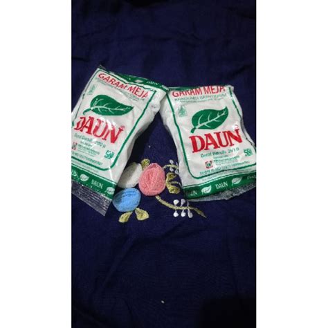 Jual Garam Meja Cap Daun Garam Halus Beryodium Pcs Shopee Indonesia