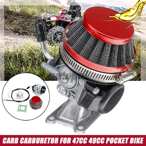 Racing Carb Carburetor Air Filter For Cc Cc Pocket Bike Mini Moto