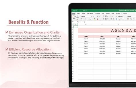 Agenda Planner Template in Google Sheets, Excel - Download | Template.net