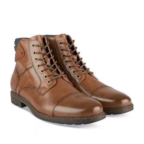 Bottines Montagne COGNAC Homme Lacets DENIM SIDE