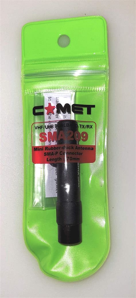 Comet Sma 209 2m70cm Mini Flex Ht Antenna With Sma Male Connector Electronics