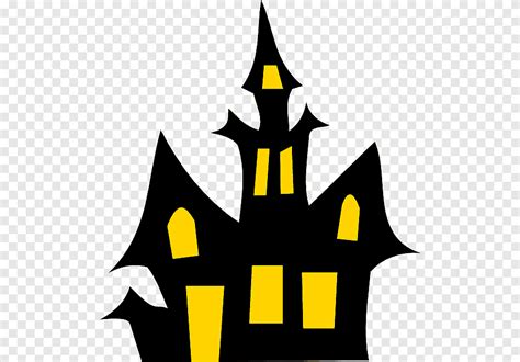 Halloween Black And Yellow Castle Png Pngegg