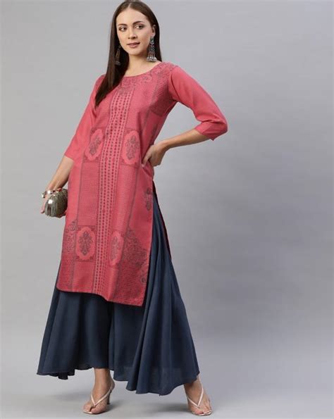 Aarika Women S Gajri Color Printed Kurti Jiomart