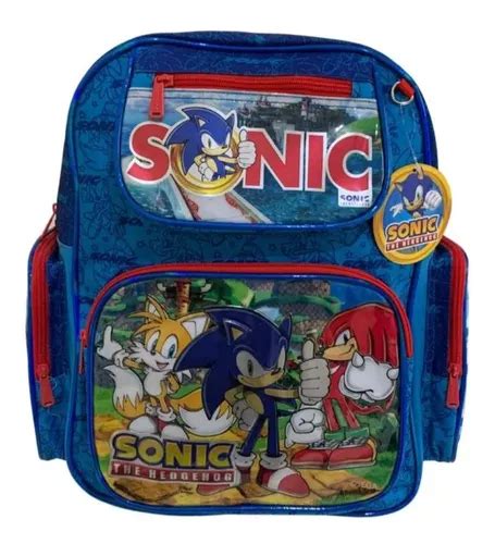 Mochila Sonic Escolar De Costa Infantil Frete grátis