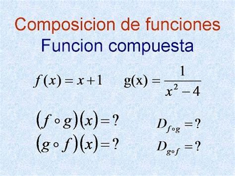 Ejercicios de funciones compuestas Solo Números