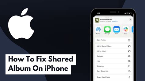 How To Fix Shared Album On IPhone Full Guide YouTube