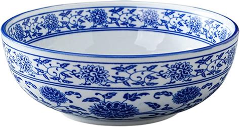 Amazon Luxshiny Blue White Porcelain Bowl Chinese Ceramic Bowl