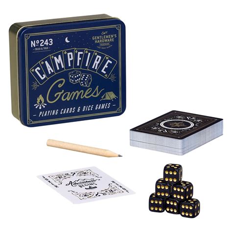 Campfire Card and Dice Game in gift Tin – black flamingo store