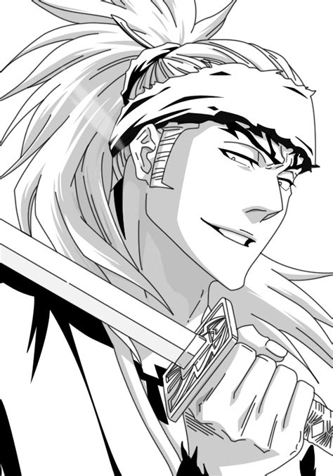 Abarai Renji Lineart By Daynrod On Deviantart