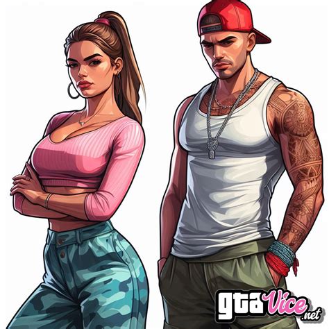 Lucia And Jason Plain Concept Art AI Generated By Psy GTAVice Net