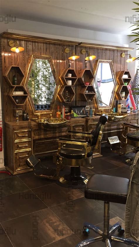 Vintage Barbershop Design Berber Dükkanı Berber Dükkanı Dekor Iç