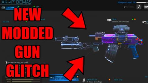 New Modded Gun Glitch Cod Mw Glitches Any Attachment Cod Warzone