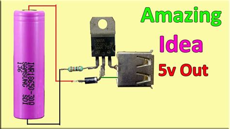 Amazing Circuit Using One Transistor 3 7v To 5v Boost Converter DIY