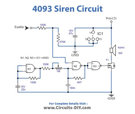 Simple Electronic Siren Circuits