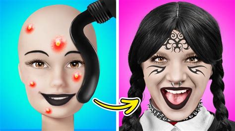 Good Vs Bad Wednesday Addams Extreme Makeover Challenge How To Become Wednesday By Bla Bla