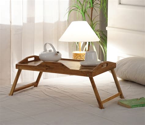 Buy Naomi Laptop Table Natural Finish Online In India At Best Price