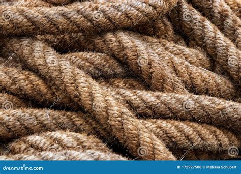 Large Pile Of Twisted Nautical Rope Stock Photo Image Of Pile