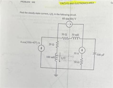 Solved Find The Steady State Current I T In The Chegg