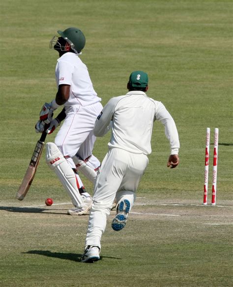 Hamilton Masakadza Loses His Off Stump To Aizaz Cheema ESPNcricinfo