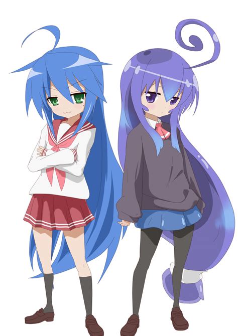 Izumi Konata And Miniwa Tsumiki Lucky Star And 1 More Drawn By