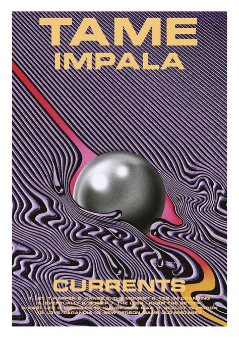 Currents Tame Impala Album Poster Music Poster Ideas Music