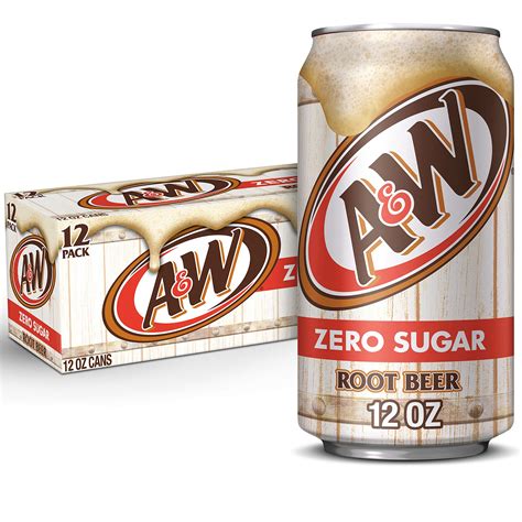 Aandw Zero Sugar Root Beer Soda 12 Fl Oz Cans Pack Of 12 For Sale North Las Vegas Nv