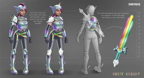 Artstation Brite Knite Fortnite Concept Skin